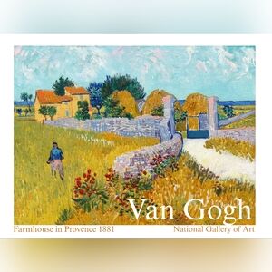 Farmhouse in Provence Art Print (1888) by Vincent Van Gogh.